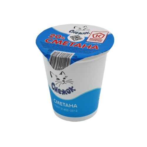 Сметана Снежок 20%, 3 кг