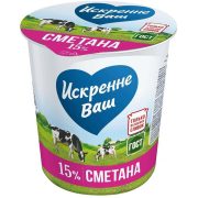 Сметана Дмитрогорский МЗ Искренне Ваш 15%, 300 г