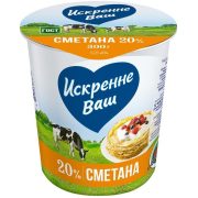 Сметана Дмитрогорский МЗ Искренне Ваш 20%, 300 г