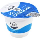 Сметана Снежок 15%, 180 г