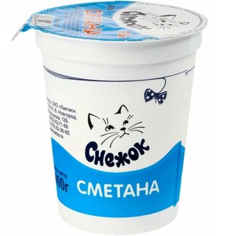 Сметана Снежок 20%, 500 г