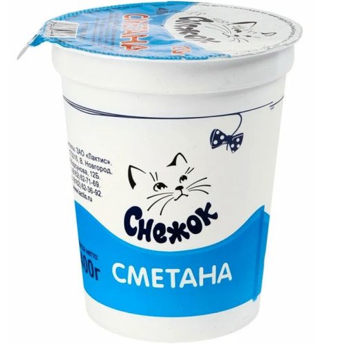 Сметана Снежок 20%, 500 г