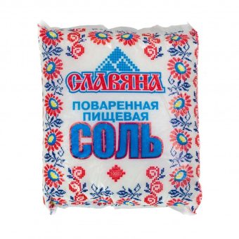Соль Славяна пищевая нейодированная помол №1, 1 кг
