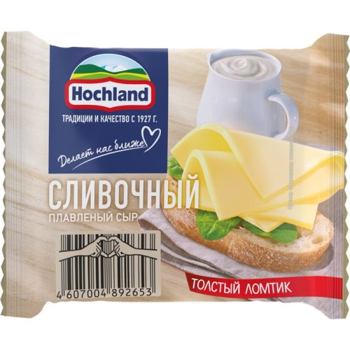 Сыр Hochland Блочки сливочный 45%, 140 г