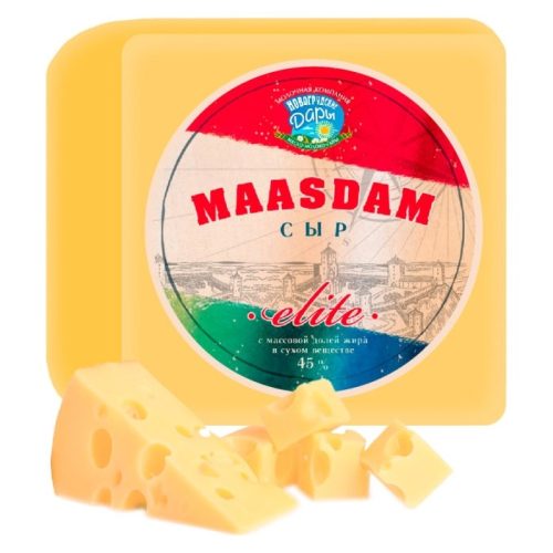 Сыр Николаевские сыроварни Маасдам 45%, 1 кг