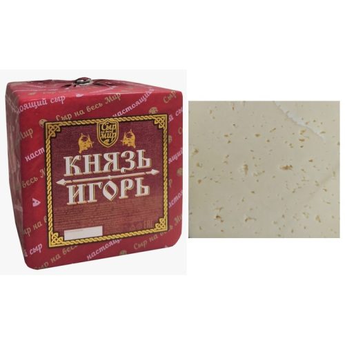 Сыр Новопокровский Князь Игорь на топлёном молоке 50%, куб, 2 кг