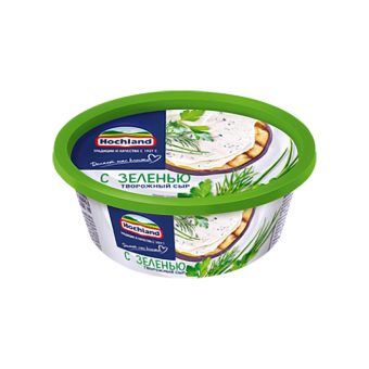 Сыр творожный с зеленью, 140 г