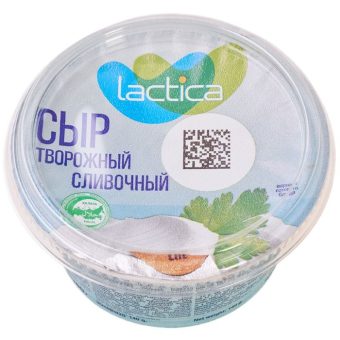 Сыр Lactica творожный сливочный 55%, 140 г