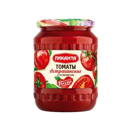 Томаты ПИКАНТА Астраханские в собственном соку, 690 г
