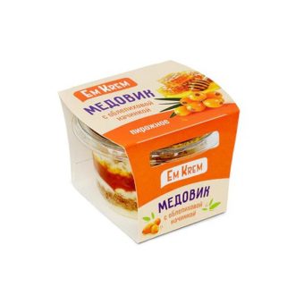 Торт Черёмушки Медовик с облепиховой начинкой, 100 г