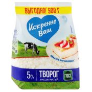 Творог Искренне Ваш рассыпчатый 5%, 500 г