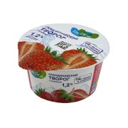 Творог скандинавский клубника 1.2%, 150 г