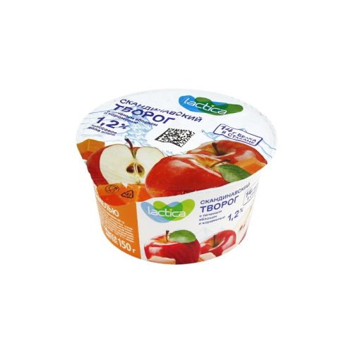 Творог скандинавский с печёным яблоком и карамелью 1.2%, 150 г