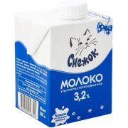 Молоко Снежок ультрапастеризованное 3.2%, 500 мл