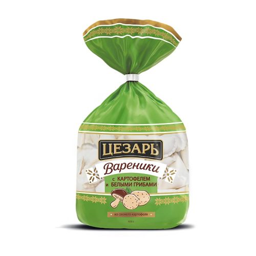 Вареники Цезарь с картофелем и белыми грибами, 600 г