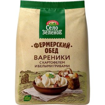 Вареники Село Зелёное с картофелем и белыми грибами, 700 г