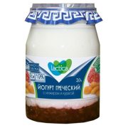 Йогурт греческий двухслойный с инжиром и курагой, 190 г