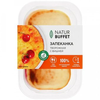Запеканка Натур Буфет творожная с вишней, 150 г