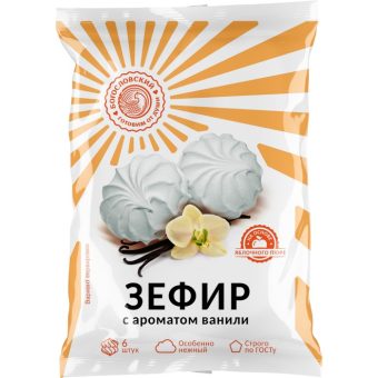 Зефир Ванильный в глазури с ароматом ванили, 3.5 кг