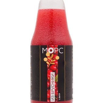 Морс Емельяновская Биофабрика, брусника, 1 л