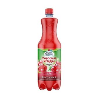 Морс Калинов Родник Морсовые ягоды, брусника, 1.7 л
