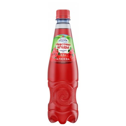 Морс Калинов Родник Морсовые ягоды, клюква, 0.5 л