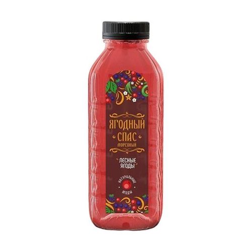 Морс Ягодный спас, лесные ягоды, 0.5 л