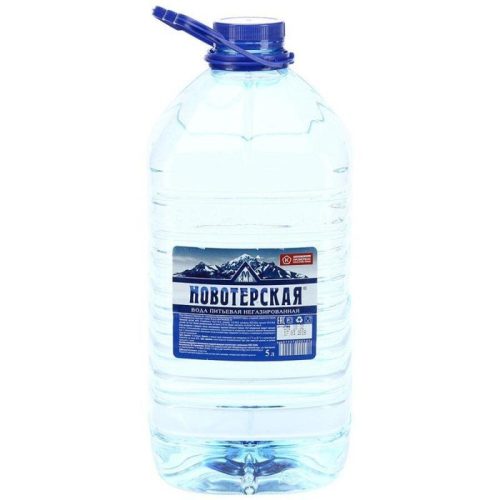 Вода Новотерская горная минеральная негазированная, 5 л