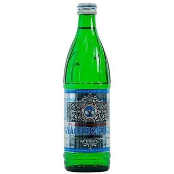 Вода Славяновская минеральная газированная, 0.5 л