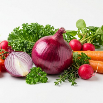 Лук красный ~30кг/1сетка