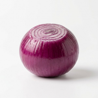 Лук красный очищенный целый 1кг/1шт