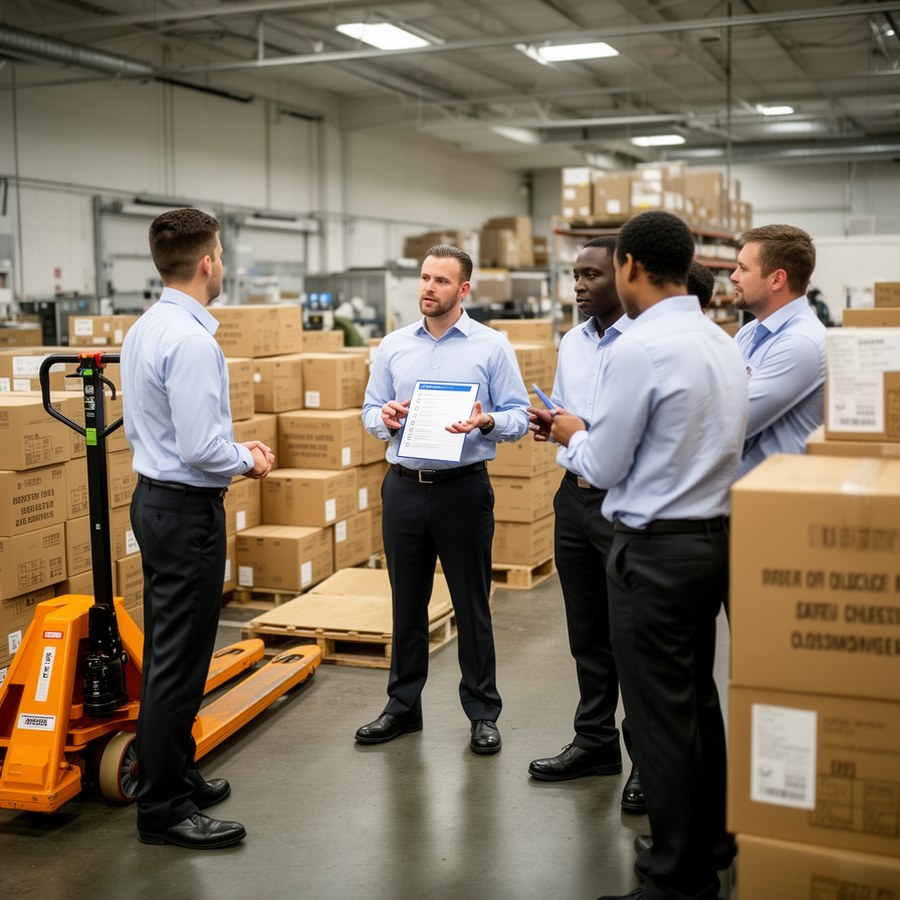 Предсменный инструктаж по безопасному подъему грузов