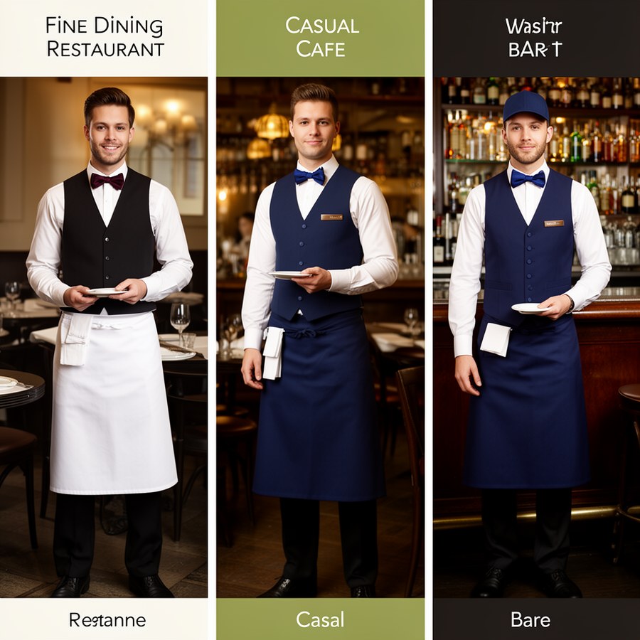 Примеры формы официантов для разных форматов заведений