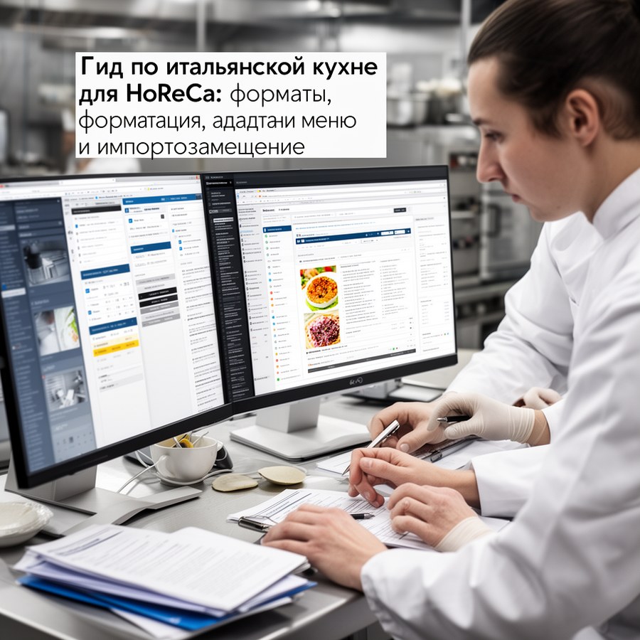 Рабочий процесс по теме: Гид по итальянской кухне для HoReCa: форматы, адаптация меню и импортозамещение