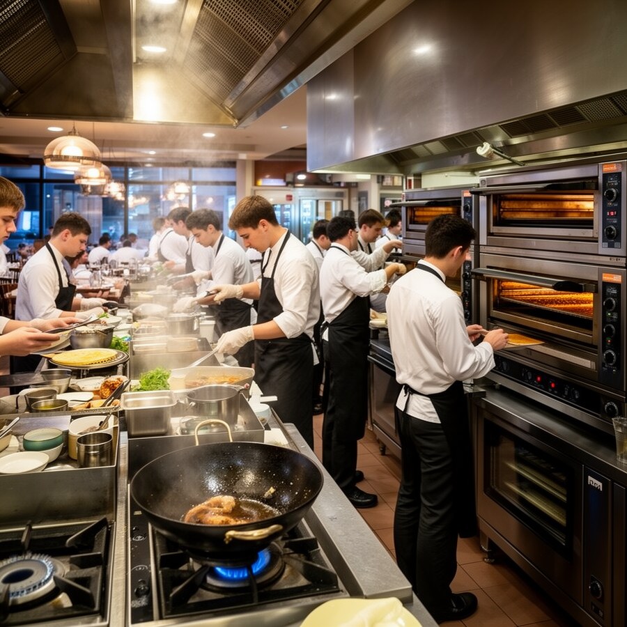 Гибридная кухня на пиковом сервисе