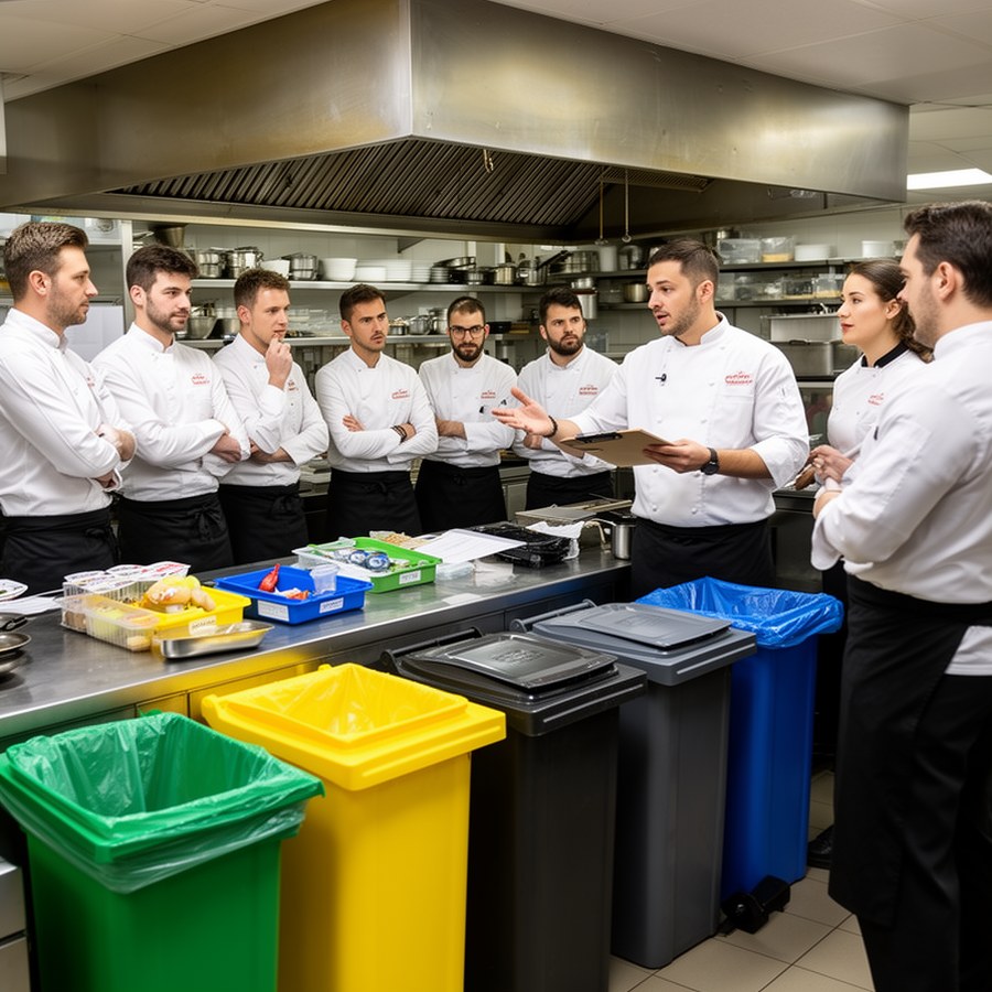 Инструктаж персонала по сортировке пищевых отходов