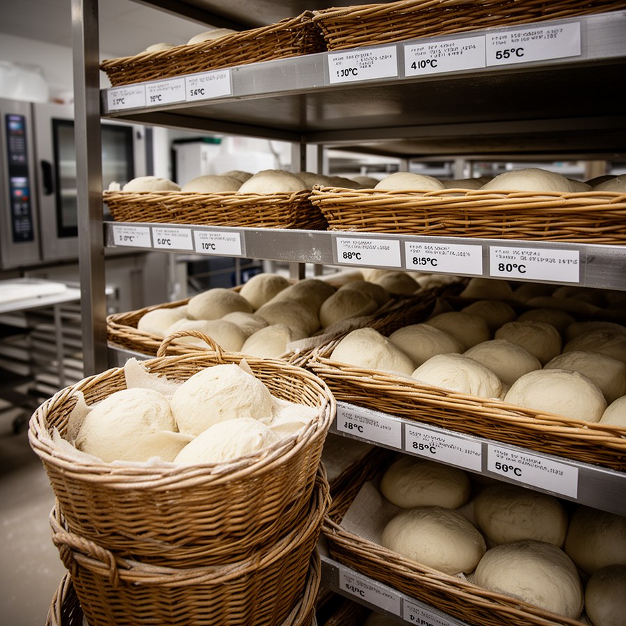 Заготовки в баннетонах на финальной расстойке