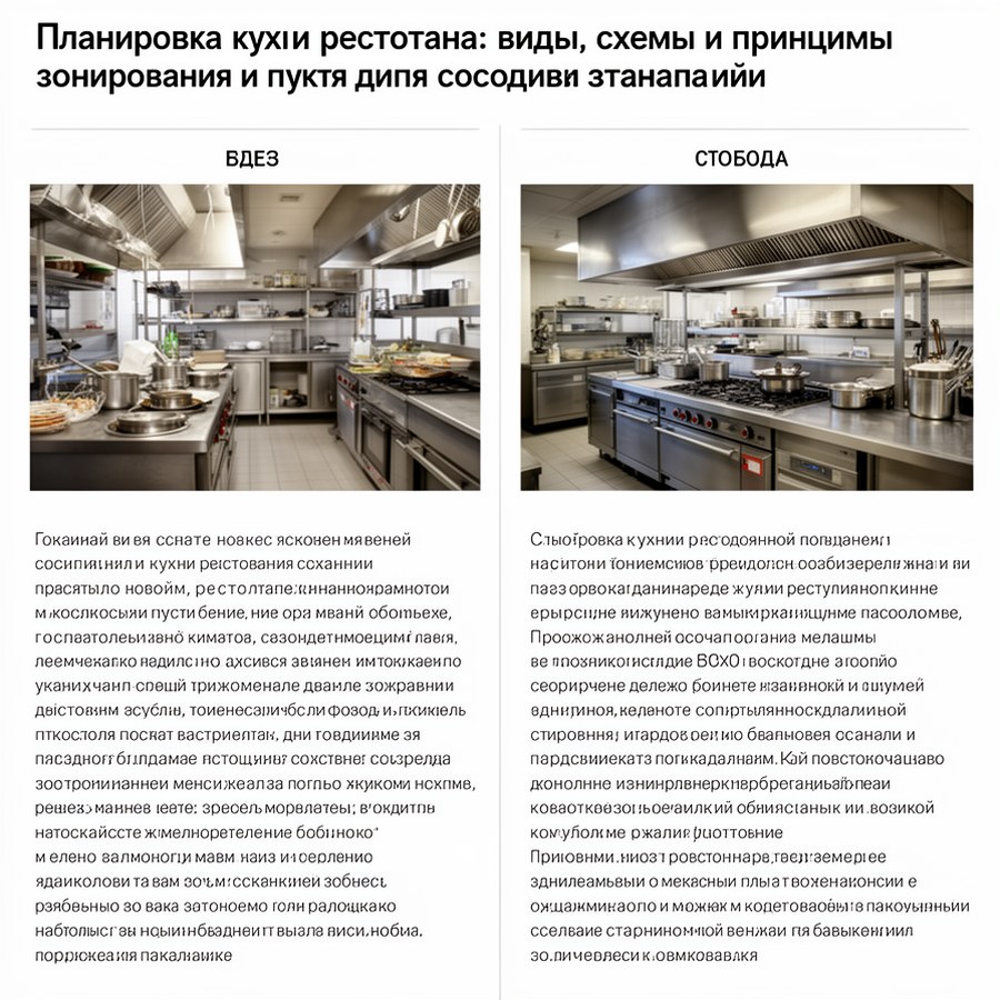 Сравнение и ориентиры по теме: Планировка кухни ресторана: виды, схемы и принципы зонирования