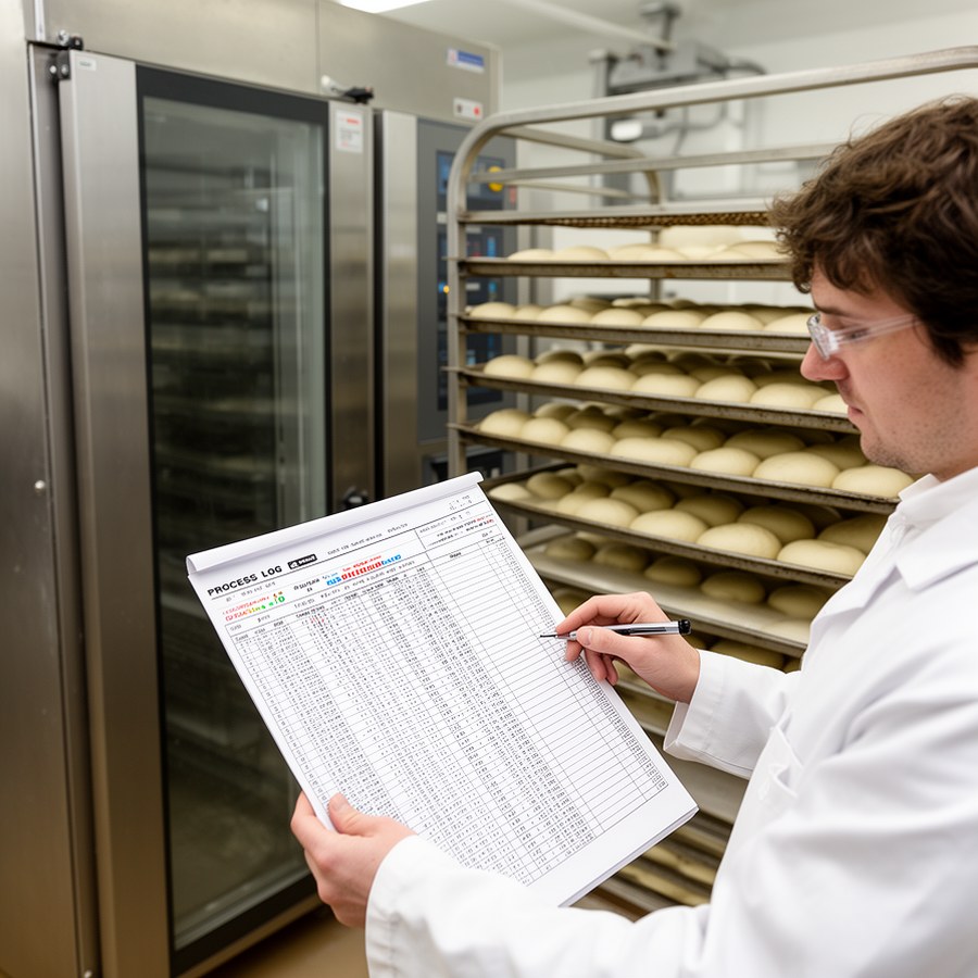 Технолог контролирует журнал режимов расстойки в смене