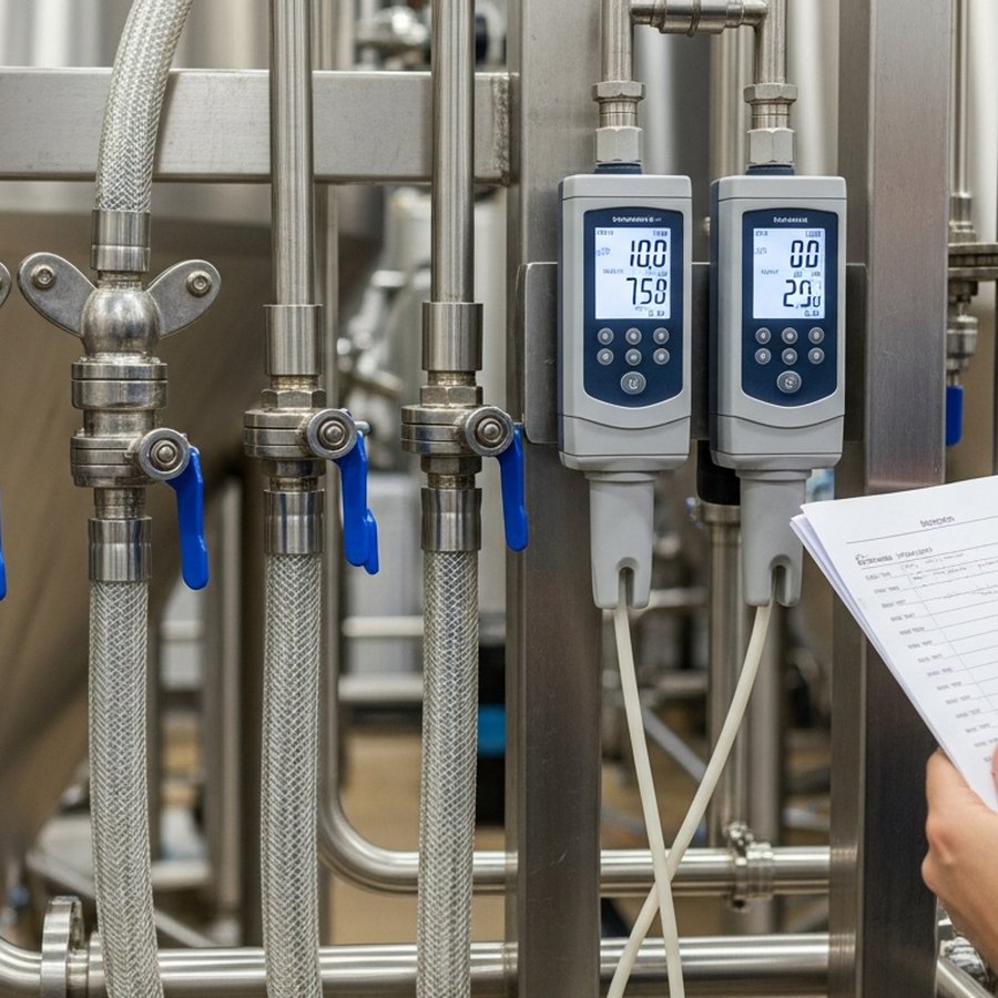 Контроль параметров CIP-цикла на пивоварне