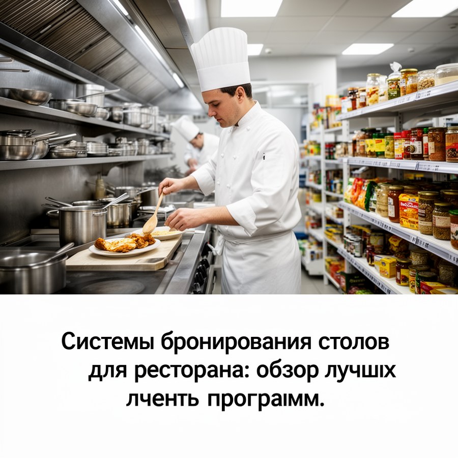 Практический пример по теме: Системы бронирования столов для ресторана: обзор лучших программ