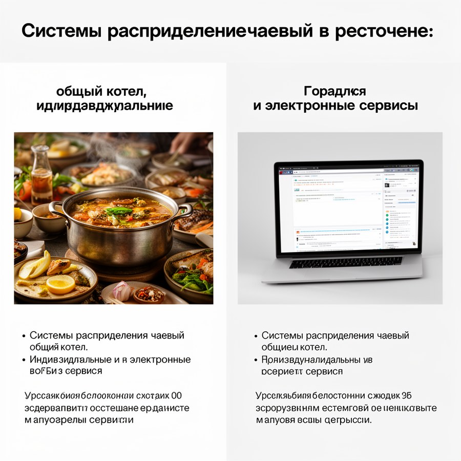Сравнение и ориентиры по теме: Системы распределения чаевых в ресторане: общий котел, индивидуальные и электронные сервисы