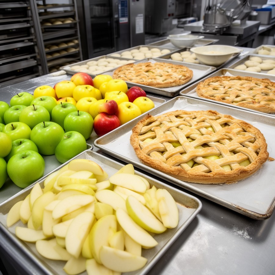 Подготовка яблок для шарлотки и пирогов