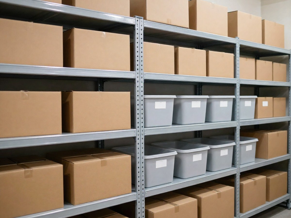 Типы погрузочных доков и оборудование для склада: гид по выбору: restaurant warehouse storage zone, food stockroom shelving