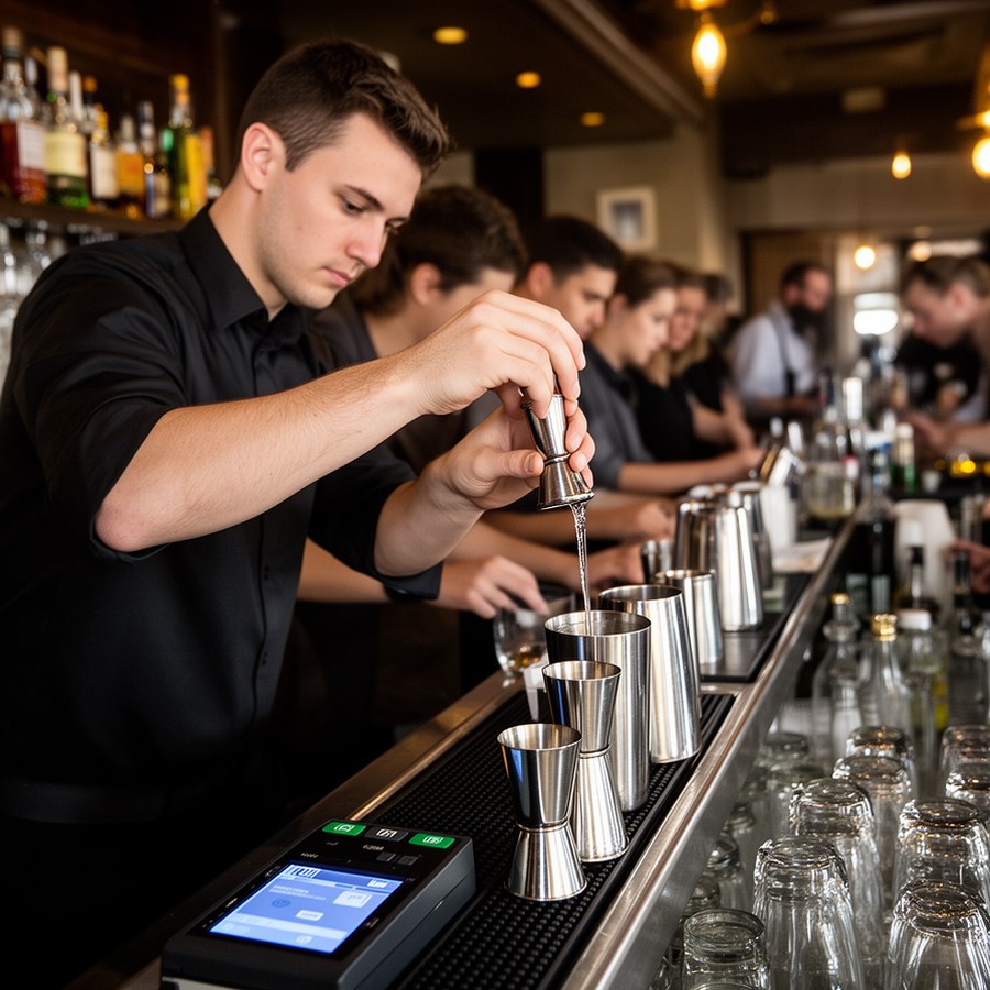 Стандартизация разлива и скорость работы бармена