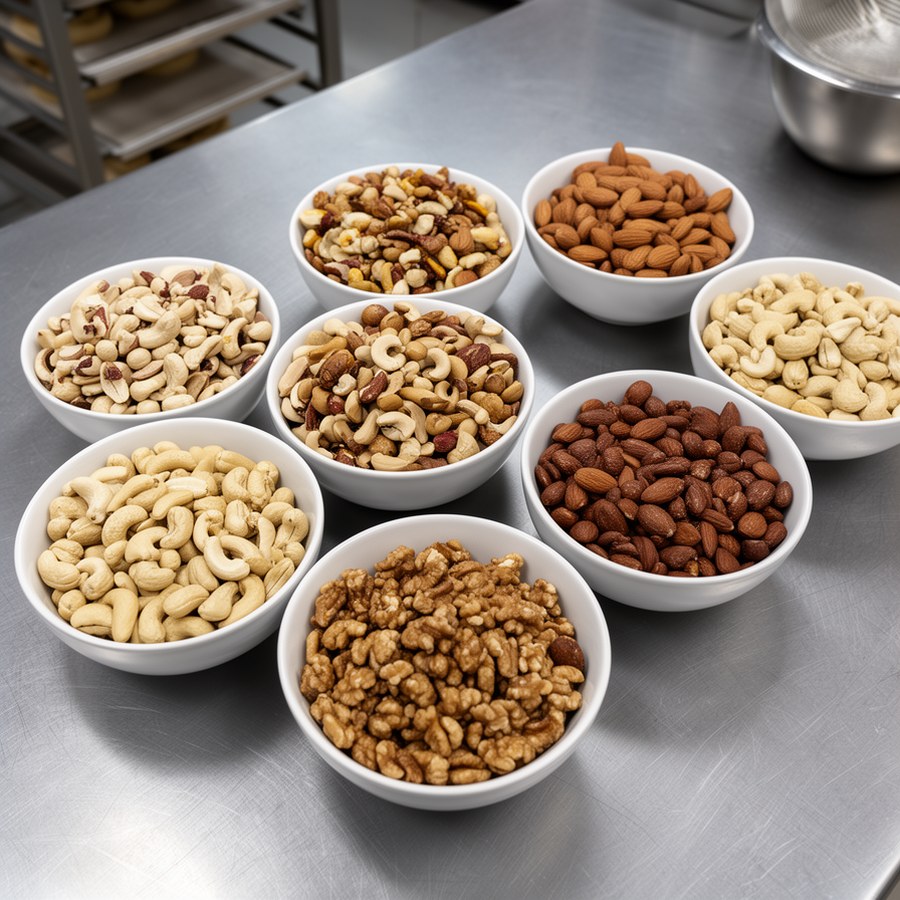 Сравнение форматов орехов для кухни и кондитерского цеха