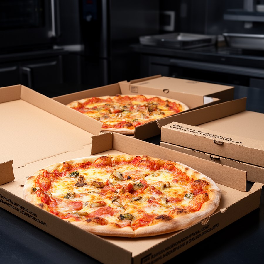 Пицца в упаковке для доставки
