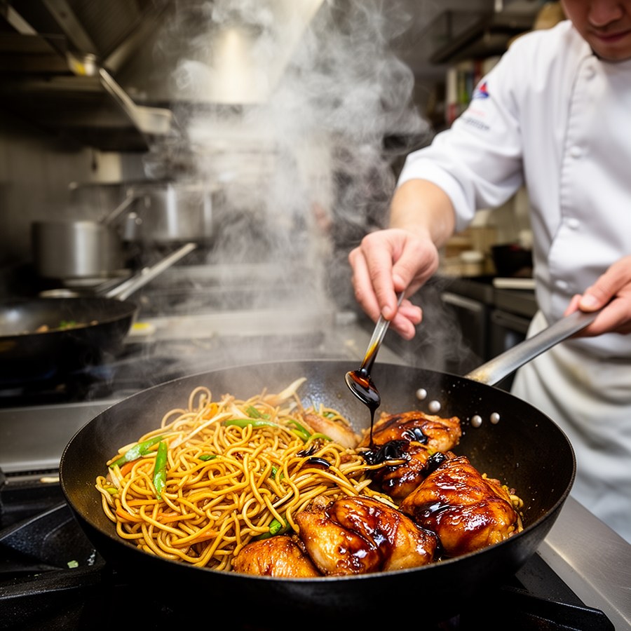 Применение соевого соуса в воке и глазировке