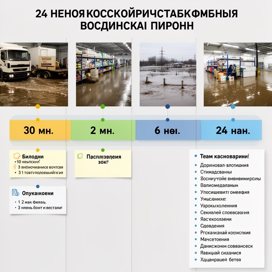 24-часовой сценарий реагирования на затопление